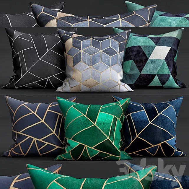 Decorative Pillows 3DModel Decorative Pillows 3DModel