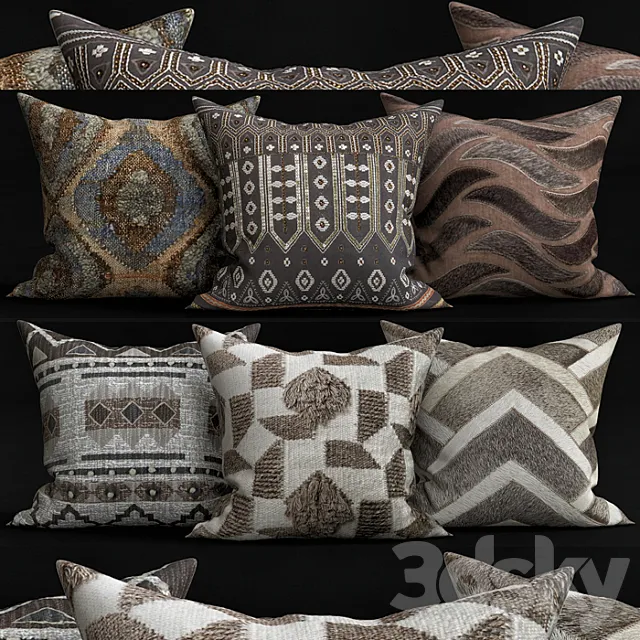 Decorative Pillows 3DModel Decorative Pillows 3DModel