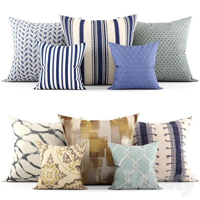 Decorative pillows 3DModel Decorative pillows 3DModel