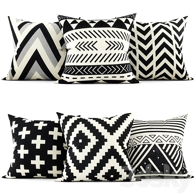 Decorative pillows 3DModel Decorative pillows 3DModel