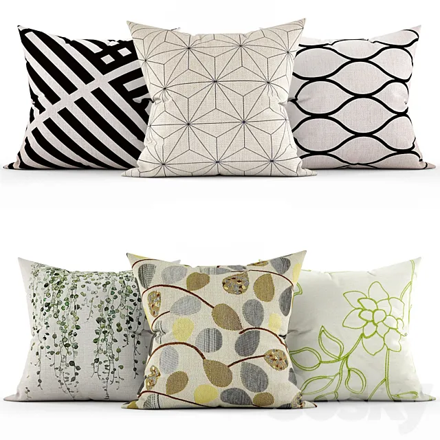 Decorative pillows 3DModel Decorative pillows 3DModel