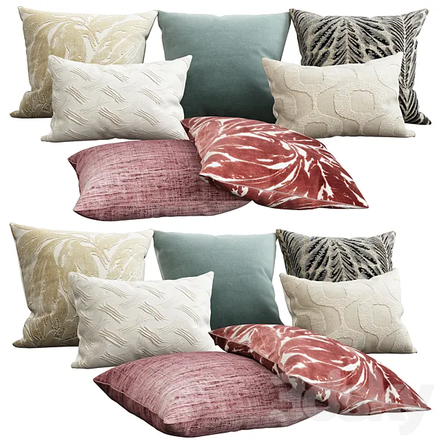 Decorative pillows 3DModel Decorative pillows 3DModel