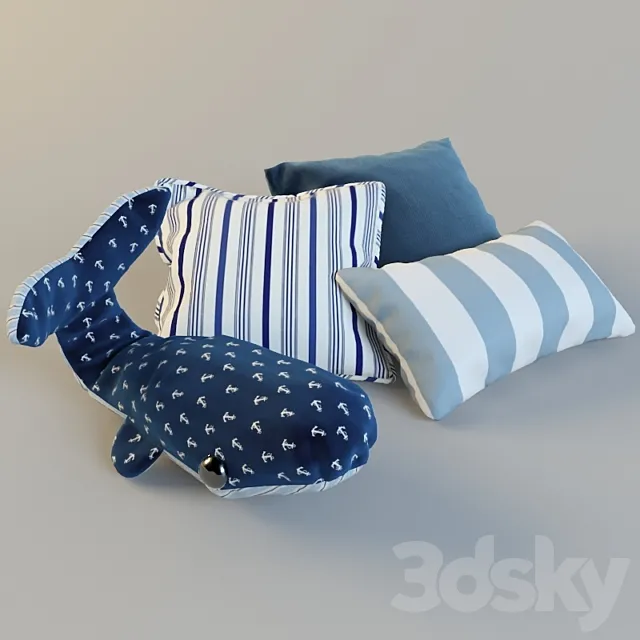 decorative pillows 3DModel decorative pillows 3DModel