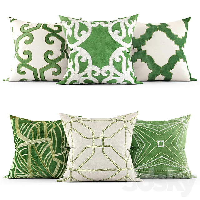 Decorative pillows 3DModel Decorative pillows 3DModel
