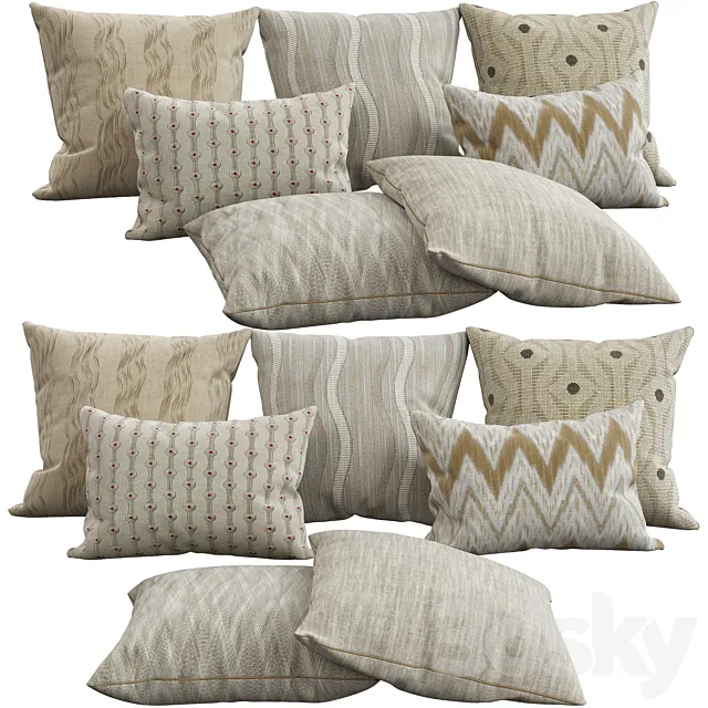 Decorative pillows. 40 3DModel Decorative pillows. 40 3DModel