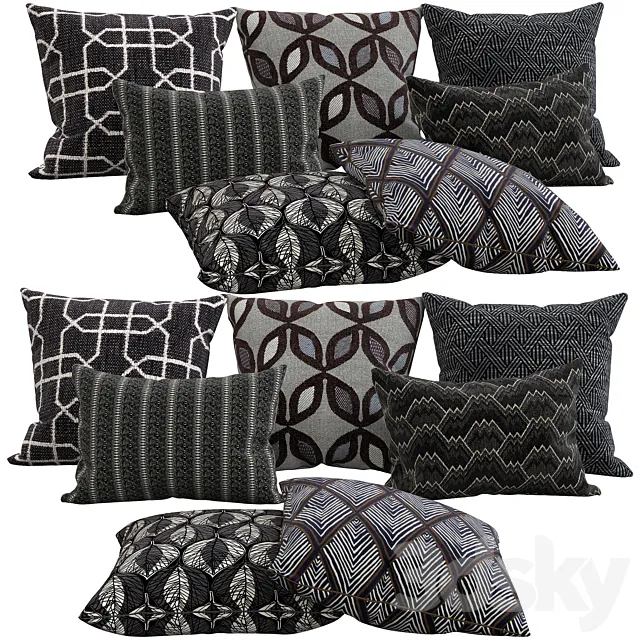 Decorative pillows 46 3D Model Decorative pillows 46 3D Model