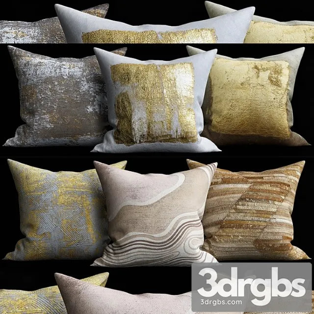Decorative pillows 5 3D Model Download Decorative pillows 5 3D Model Download
