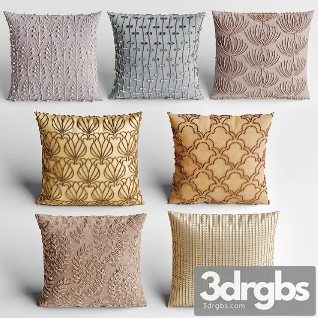 Decorative pillows 53 3D Model Download Decorative pillows 53 3D Model Download