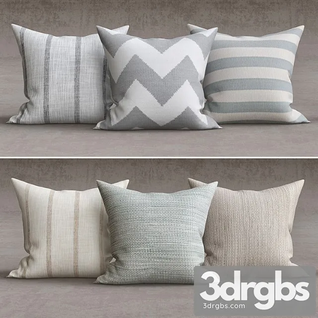 Decorative pillows 7 3D Model Download Decorative pillows 7 3D Model Download