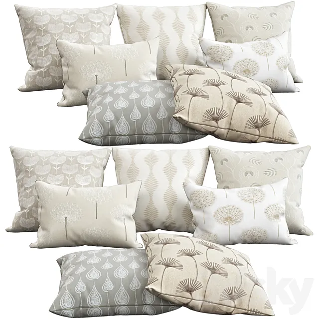 Decorative pillows 76 3D Model Decorative pillows 76 3D Model