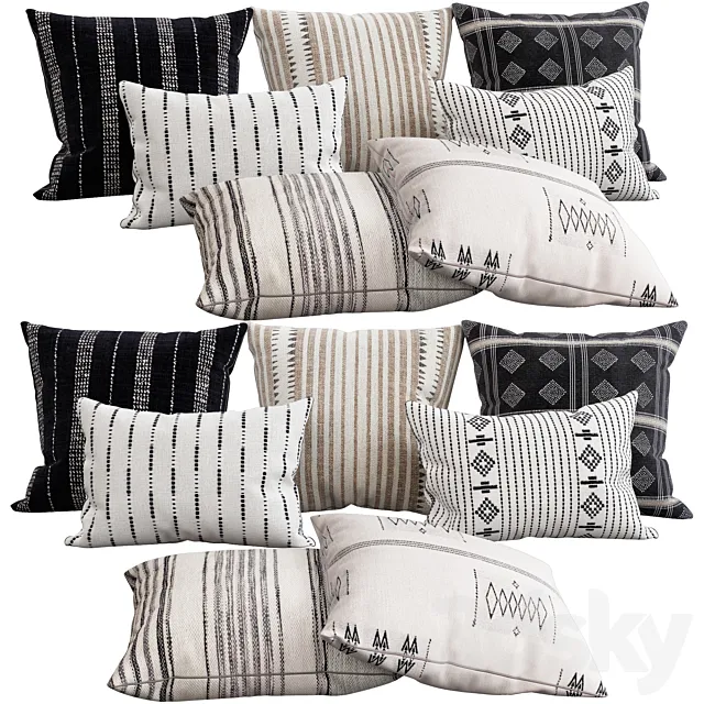 Decorative pillows 77 3D Model Decorative pillows 77 3D Model