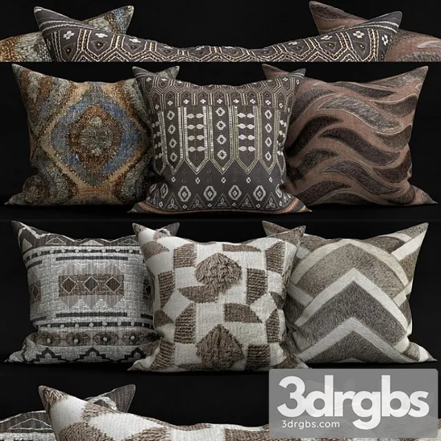 Decorative pillows 8 3D Model Download Decorative pillows 8 3D Model Download