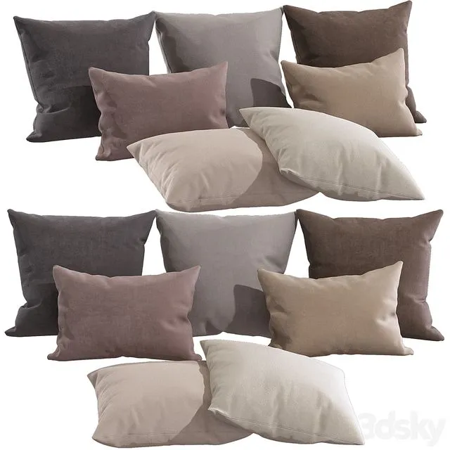 Decorative pillows 81 3D Model Decorative pillows 81 3D Model