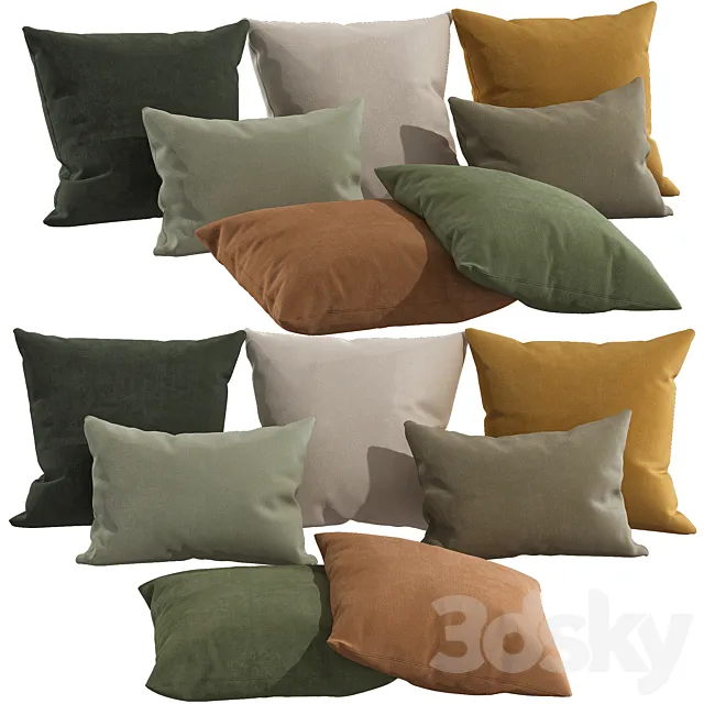 Decorative pillows 83 3D Model Decorative pillows 83 3D Model