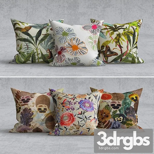 Decorative pillows 9 3D Model Download Decorative pillows 9 3D Model Download