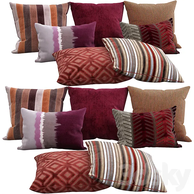 Decorative pillows 96 3D Model Decorative pillows 96 3D Model