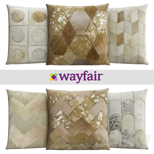 Decorative pillows from Wayfair shop 3DModel Decorative pillows from Wayfair shop 3DModel