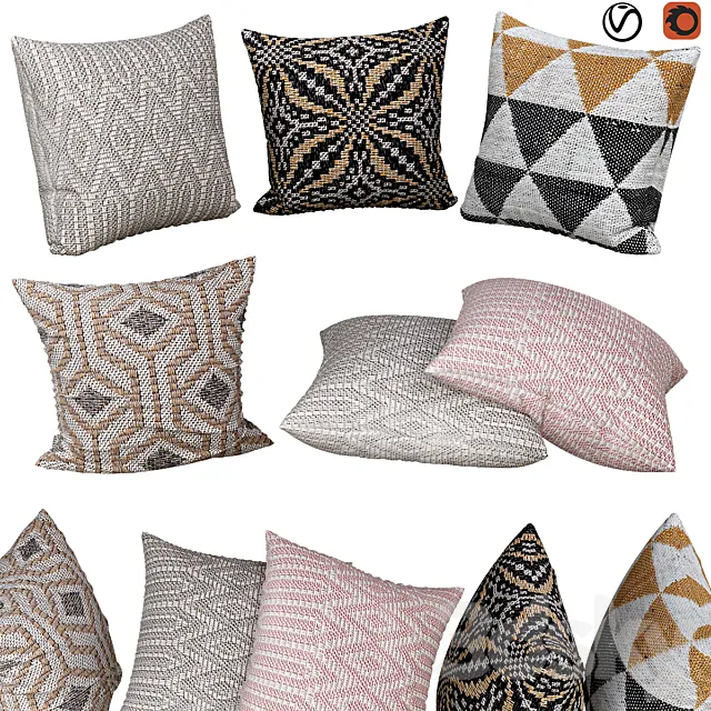 Decorative pillows | No. 066 3D Model Decorative pillows | No. 066 3D Model