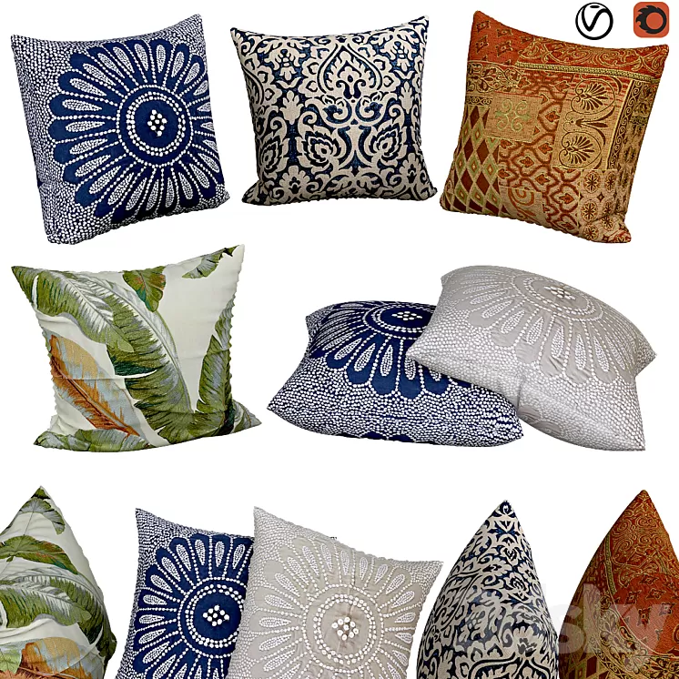 Decorative pillows | No. 068 3D Model Decorative pillows | No. 068 3D Model