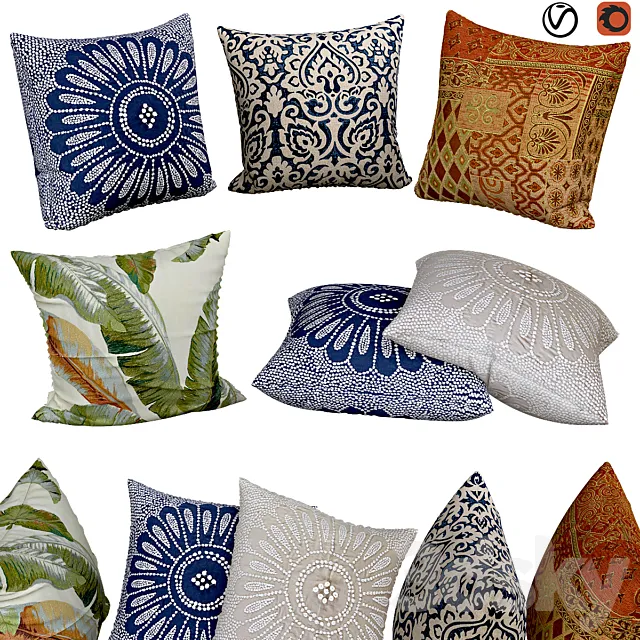 Decorative pillows | No. 068 3DModel Decorative pillows | No. 068 3DModel