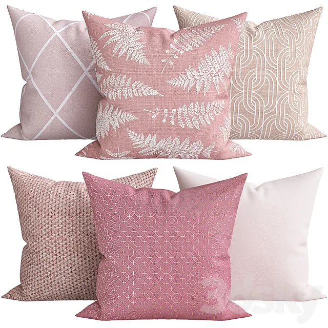 Decorative Pillows v003 3D Model Decorative Pillows v003 3D Model