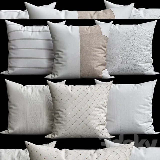 Decorative Pillows v011 3DModel Decorative Pillows v011 3DModel