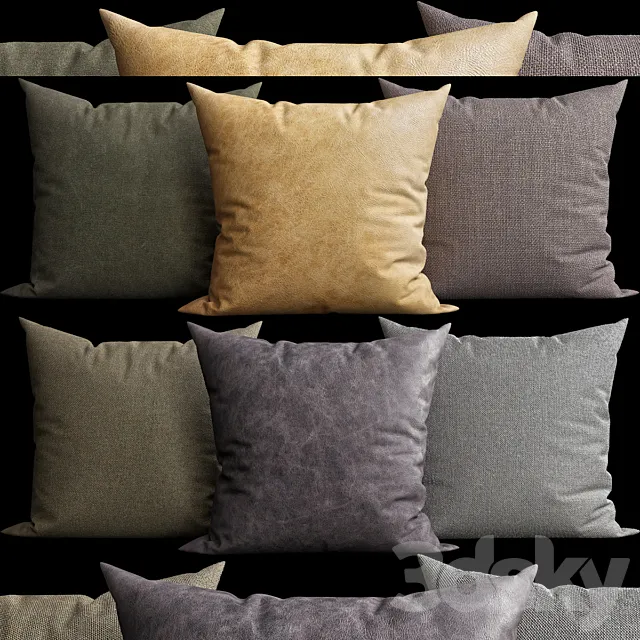 Decorative Pillows v014 3D Model Decorative Pillows v014 3D Model