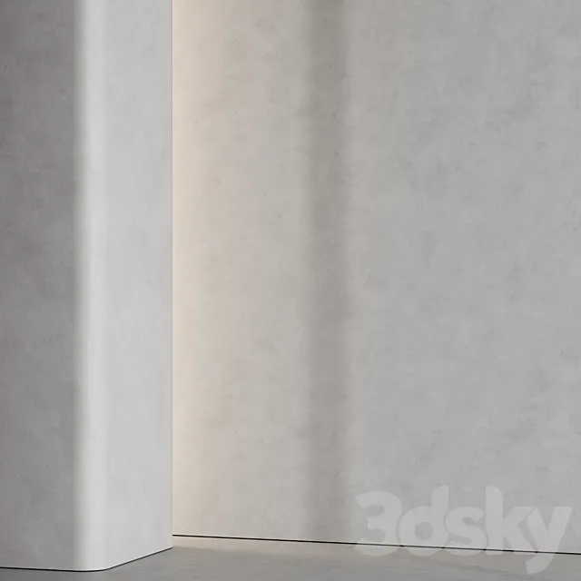 Decorative plaster 02 3D Model