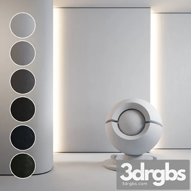 Decorative Plaster 09 3D Model Download