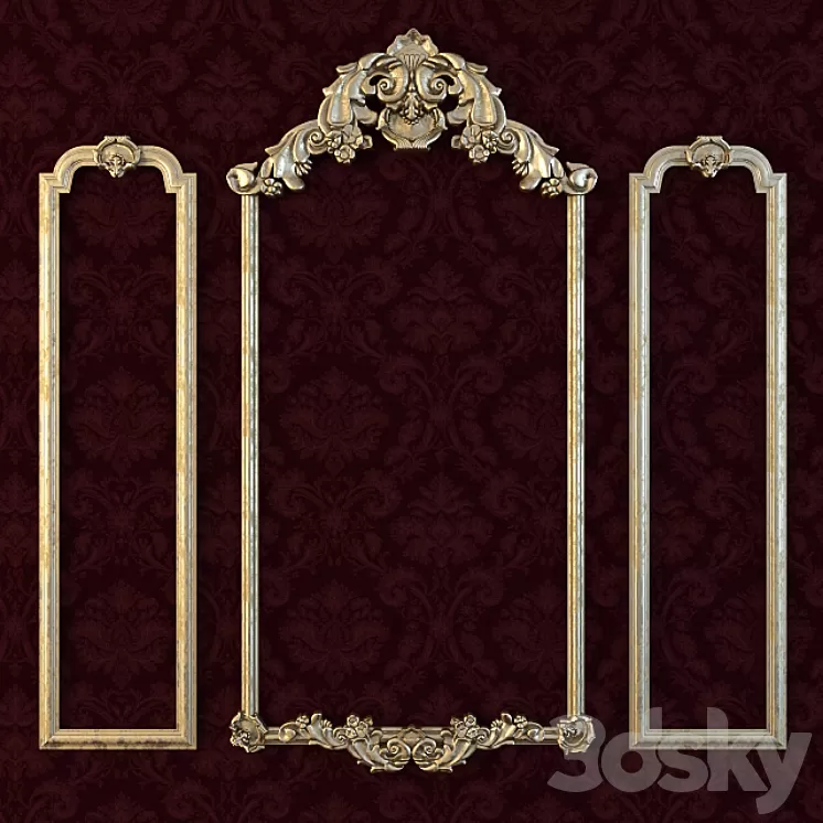 decorative plaster 2 3D Model decorative plaster 2 3D Model