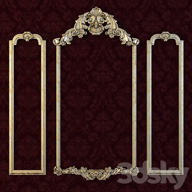 decorative plaster 2 3D Model decorative plaster 2 3D Model