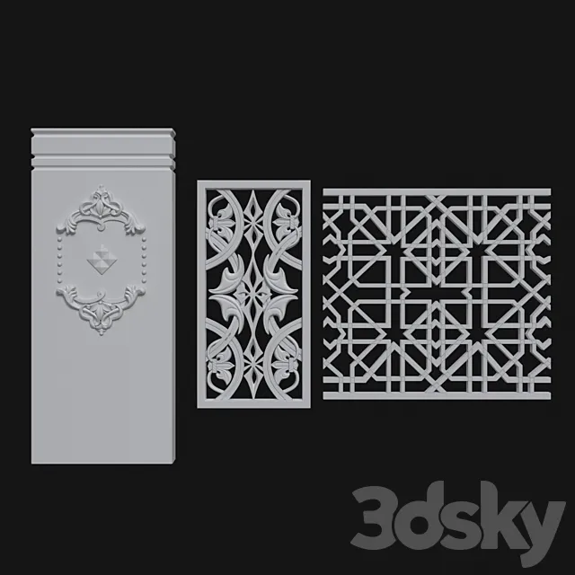 Decorative Plaster 3 3D Model