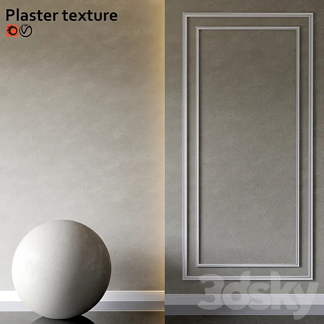 Decorative plaster 3D Model