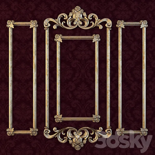 decorative plaster 3D Model decorative plaster 3D Model