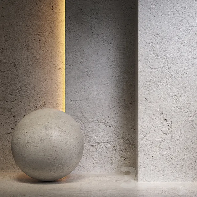 Decorative plaster 3D Model Decorative plaster 3D Model