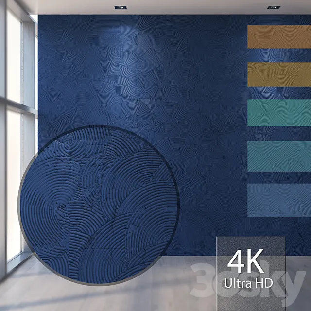 Decorative plaster 705 3D Model