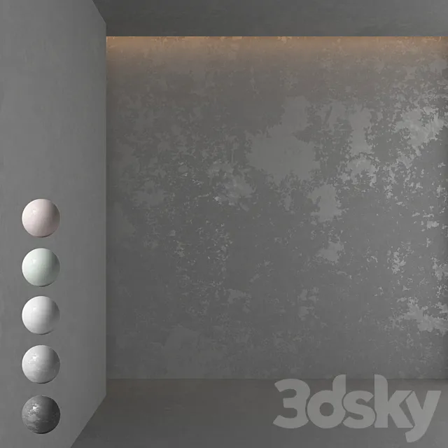 Decorative plaster 8 3D Model
