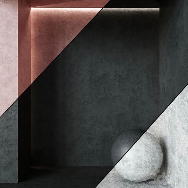 Decorative Plaster # 84 3D Model Decorative Plaster # 84 3D Model