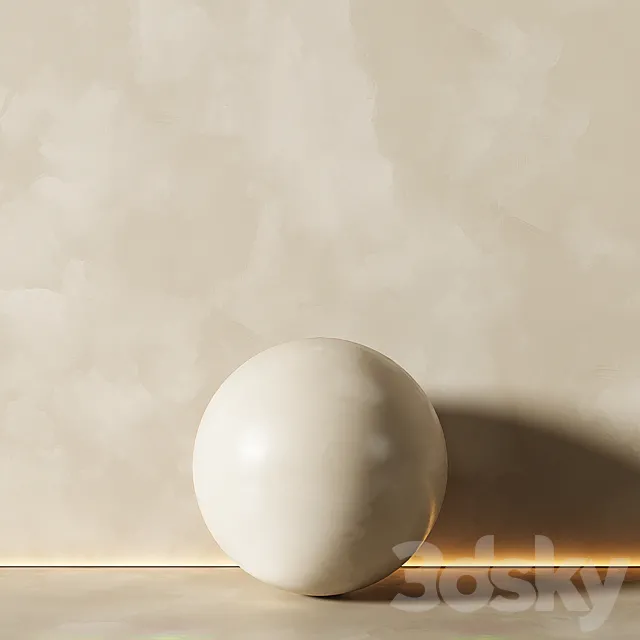 Decorative plaster beige 2 3D Model Decorative plaster beige 2 3D Model