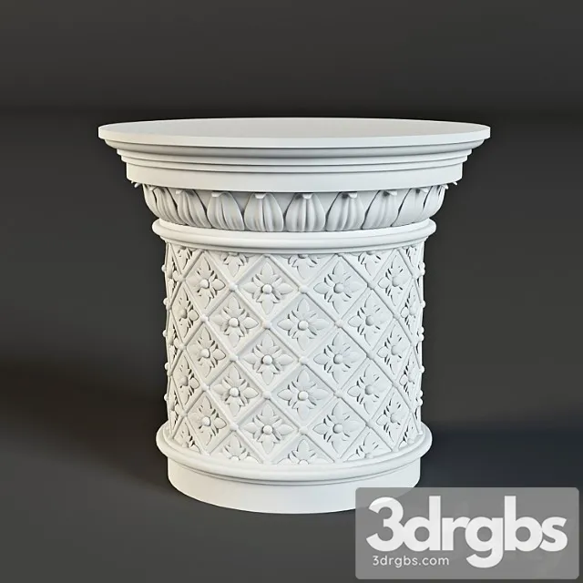Decorative plaster Capitel – stucco baku 3D Model Download Decorative plaster Capitel – stucco baku 3D Model Download