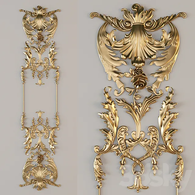 Decorative plaster CC0 3D Model