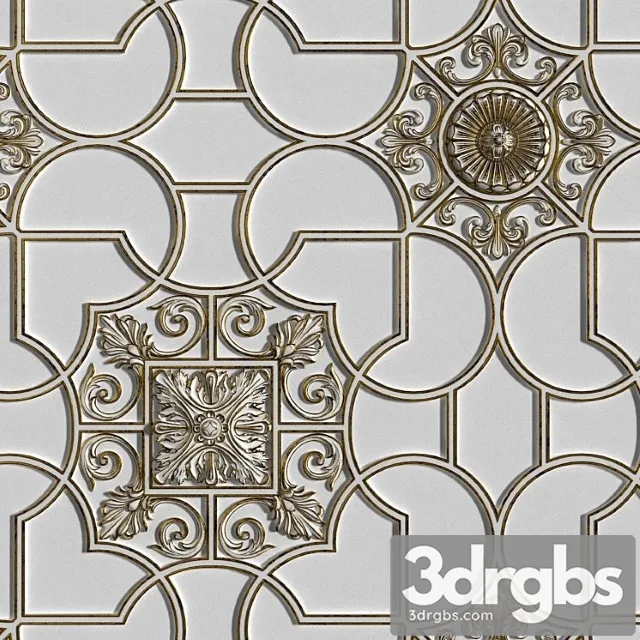 Decorative plaster Ceiling moldings 3344 3D Model Download Decorative plaster Ceiling moldings 3344 3D Model Download