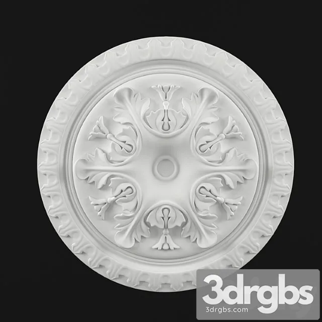 Decorative plaster Ceiling outlet 3D Model Download Decorative plaster Ceiling outlet 3D Model Download