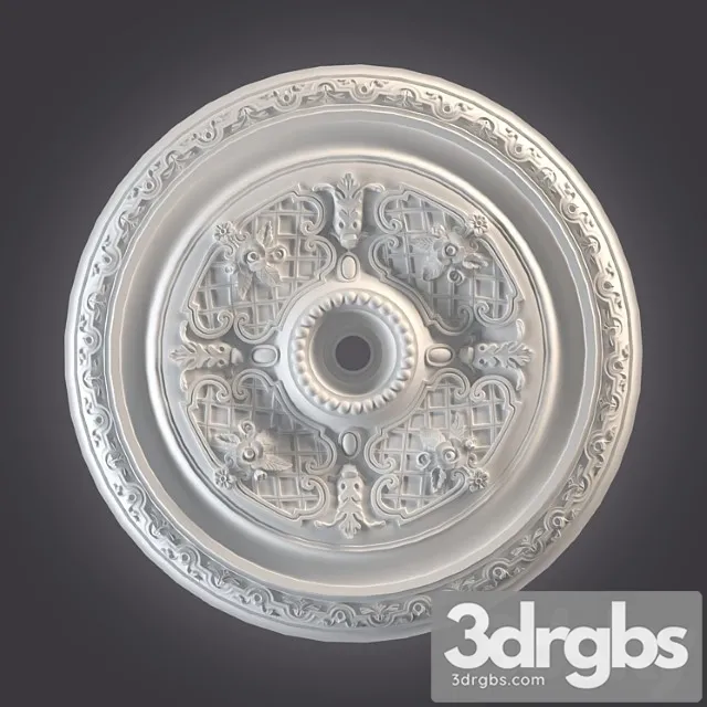 Decorative plaster Ceiling outlet_2 3D Model Download Decorative plaster Ceiling outlet_2 3D Model Download