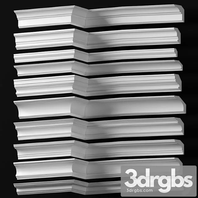 Decorative plaster Collection of cornices – dikart p.6 3D Model Download Decorative plaster Collection of cornices – dikart p.6 3D Model Download