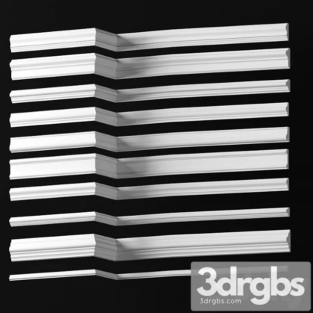 Decorative plaster Collection of moldings – dikart p.9 3D Model Download Decorative plaster Collection of moldings – dikart p.9 3D Model Download
