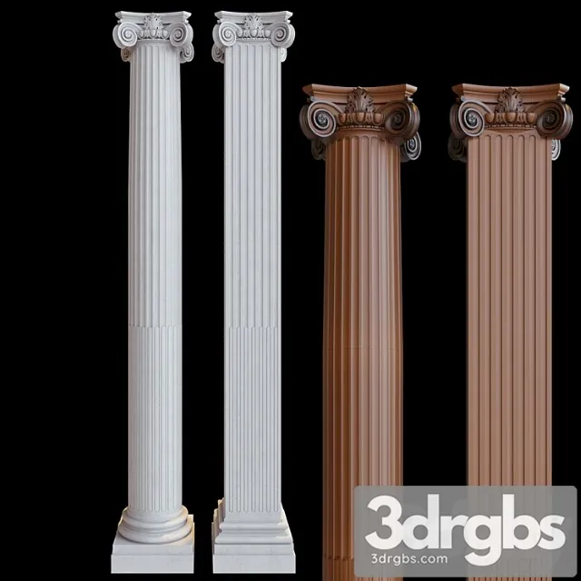 Decorative plaster Column_1 3D Model Download Decorative plaster Column_1 3D Model Download