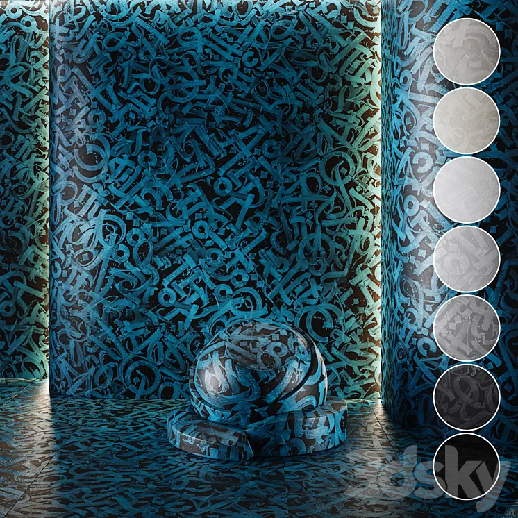 decorative plaster | Concrete set (seamless) | 22 3D Model Free Download decorative plaster | Concrete set (seamless) | 22 3D Model Free Download