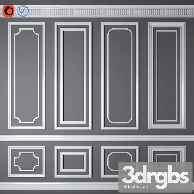 Decorative plaster Decorative molding 07 3D Model Download Decorative plaster Decorative molding 07 3D Model Download