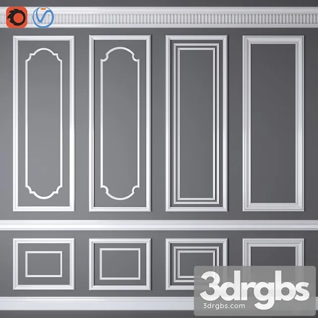 Decorative plaster Decorative molding 08 3D Model Download Decorative plaster Decorative molding 08 3D Model Download